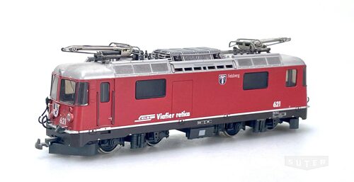 Bemo 125821 *RhB E-Lok Ge 4/4 II rot Felsberg Lok 621