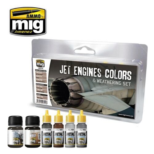 Ammo AMIG7445 JET ENGINES COLORS AND WEATHERING SET