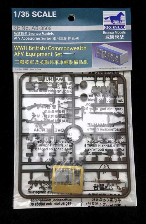Bronco Models AB3509 WWII British/Commonwealth AFV equipment set