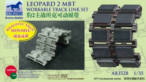 Bronco Models AB3528 German Leopard 2 MBT Workable Track Link Set