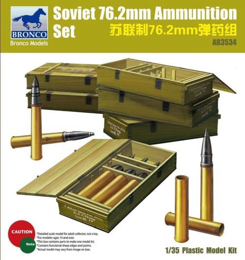 Bronco Models AB3534 Soviet 76,2mm Ammunition Set