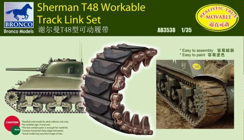 Bronco Models AB3538 Sherman T48 Workable Track Link Set