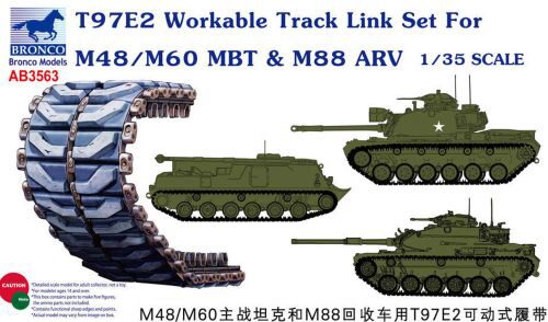 Bronco Models AB3563 T97E2 Workable Track Link Set forM48/M60 MBT