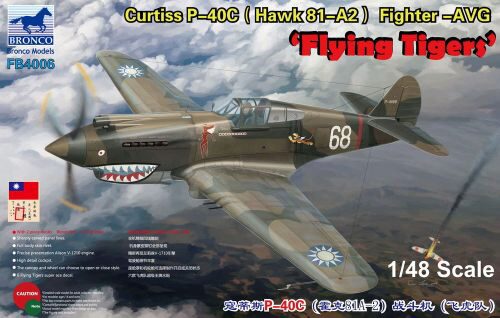 Bronco Models FB4006 Curtiss P-40C (Hawk 81-A2) Fighter -AVG Flying Tigers