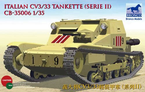 Bronco Models CB35006 Italian CV L3/33 Tankette (Serie II)