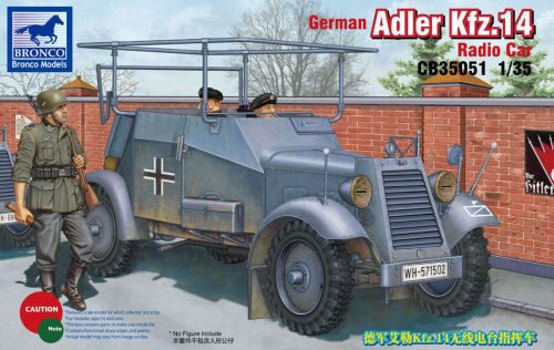 Bronco Models CB35051 German Adler Kfz.14 Radio Armored Car