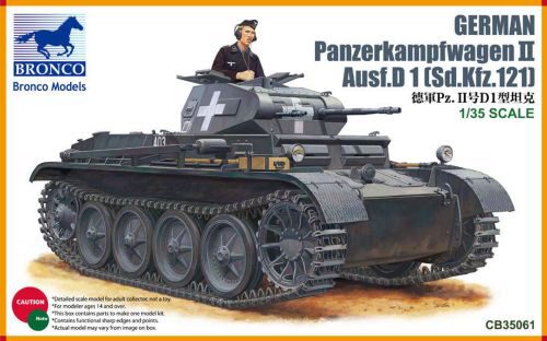 Bronco Models CB35061 PanzerKampfwagen II Ausf D1