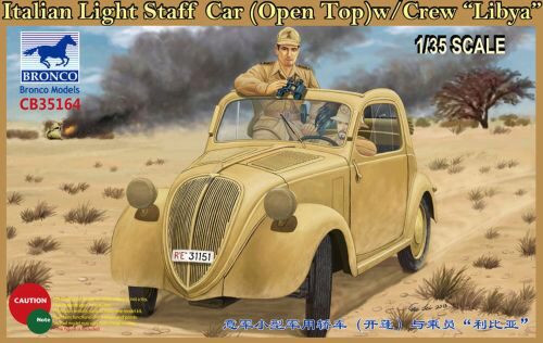 Bronco Models CB35164 Italian Light Staff Car(Open Top) w/Crew Libya