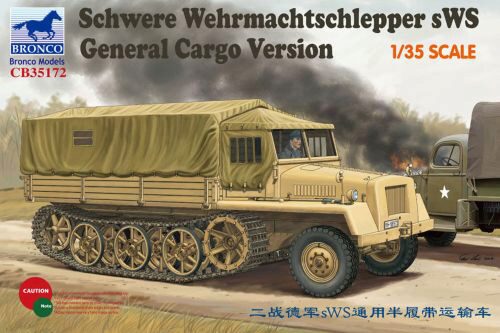 Bronco Models CB35172 German sWs Tractor Cargo Version