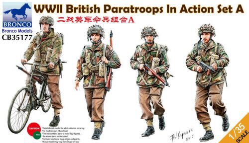 Bronco Models CB35177 WWII British Paratroops In Action Set A