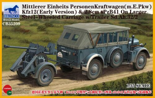 Bronco Models CB35209 Mittlerer Einheits PersonenKraftwagen (m.E.PKW)Kfz12(Early Version)&2,8cmSPz