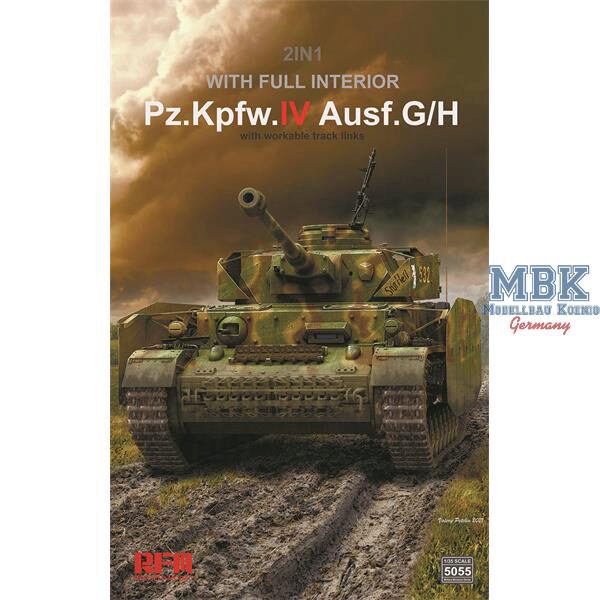 Rye Field Model 5055 Panzer IV Ausf.G/ H 2in1 with full interior