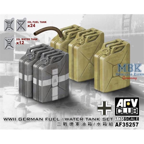 AFV Club 35257 German Fuel / Water Tank Set
