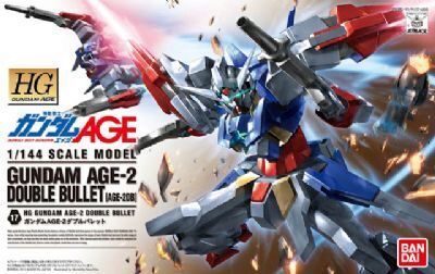 BANDAI 44670 1/144 HG Gundam Age-2 Double Bullet