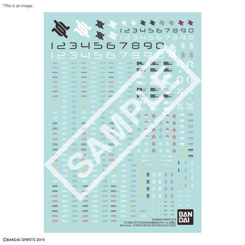 BANDAI 86321 30 Minute Missions - Water Decals Multiuse 2