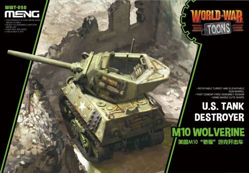 MENG-Model WWT-020 U.S. Tank Destroyer M10 Wolverine (CARTOON MODEL)