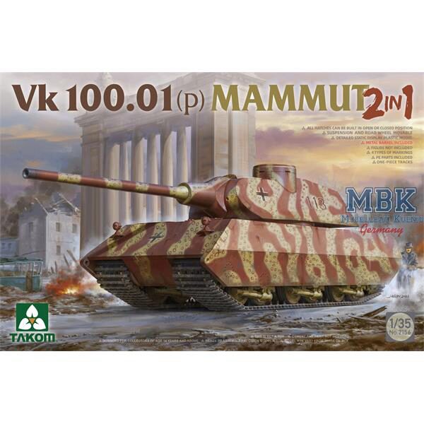 Takom 2156 VK100.01 (P) MAMMUT 2 in 1