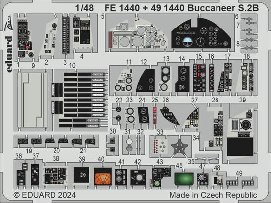 Eduard Accessories 491440 Buccaneer S.2B AIRFIX