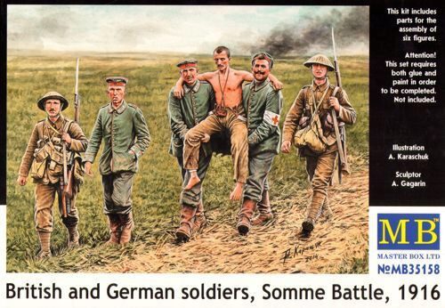 Master Box Ltd. MB35158 British and German soldiers,Somme Battle
