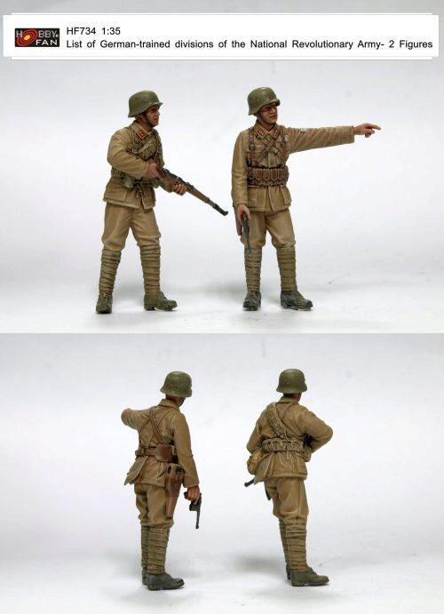 Hobby Fan HF734 List of German-trained divisions of the National Revolutionary Army-2 resin figures