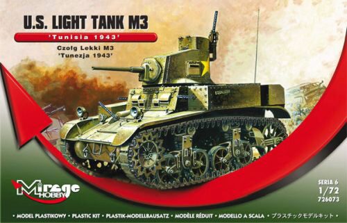 Mirage Hobby 726073 U.S. Light Tank M3 "Tunisia 1943"