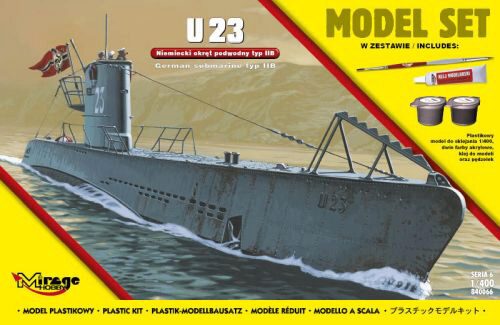 Mirage Hobby 840066 U23 (German Submarine WWII TypeIIB(Model (Model Set)