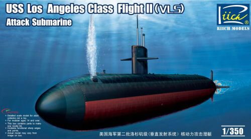 Riich Models RN28006 USS Los Angeles Class Flight II(VLS) Att Attack Submarine