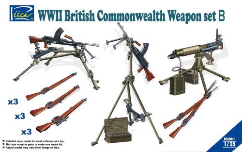 Riich Models RE30011 WWII British Commenwealth Weapon Set B