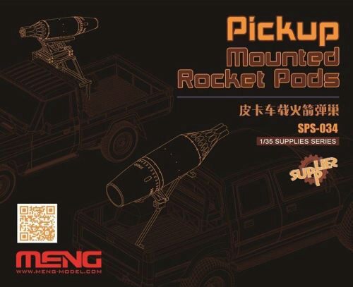 MENG-Model SPS-034 Pickup Mounted Rocket Pods (Resin)