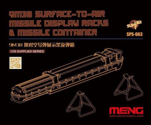 MENG-Model SPS-063 1/35 9M38, Boden-Luftrakete mit Raketen-Container, Resin