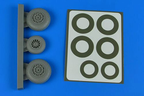 Aires 4871 B-26K Invader wheels & paint masks - early - Diamond Pattern