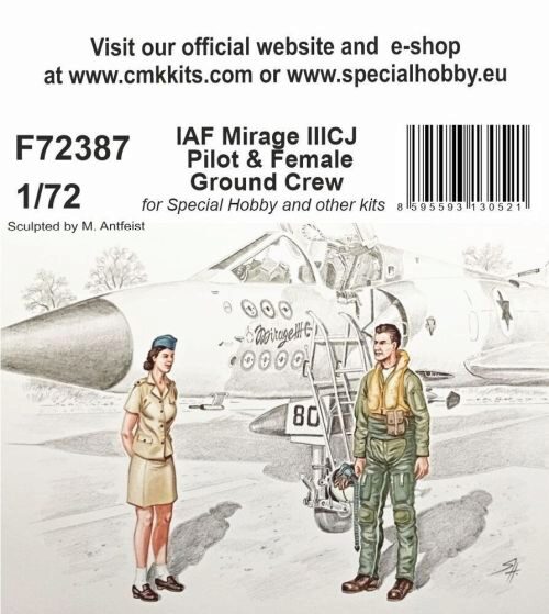 CMK F72387 IAF Mirage IIICJ Pilot & Female Ground Crew