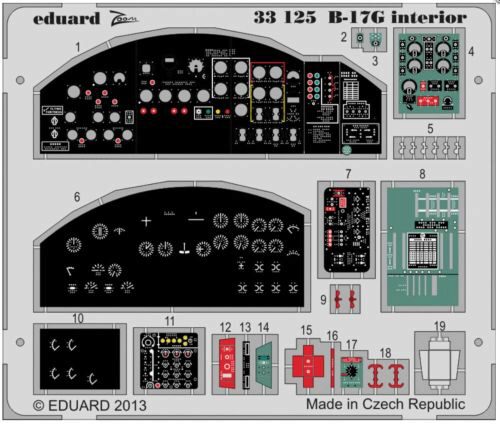 Eduard Accessories 33125 B-17G interior S.A. 1/32 for HK Models