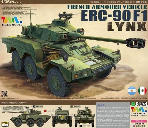 Tiger Model 4632 French Armored Vehicle ERC-90F1 Lynx