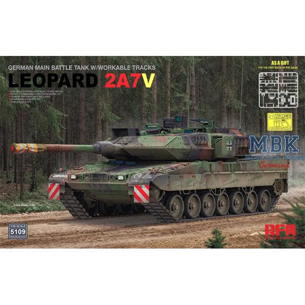 RYE FIELD MODEL RFM5109 German Leopard 2 A7V Main Battle Tank