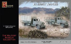 Pegasus 957651 1/72 WW II US Army Trucks, 2 Bausätze