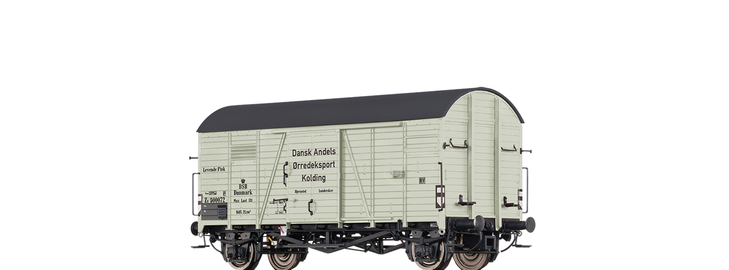Brawa 47995 H0 Gedeckter Güterwagen ZE “Fisketransportvogn“ DSB
