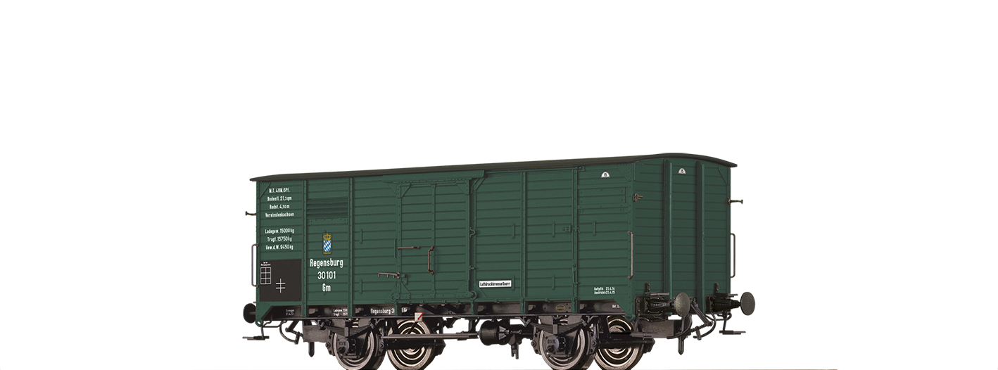 Brawa 49819 H0 Gedeckter Güterwagen Gm K.Bay.Sts.B.