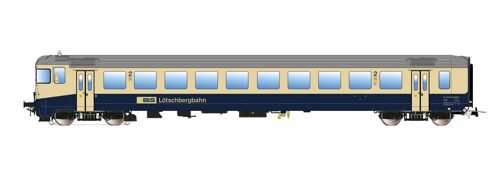 ESU 36667 BLS Steuerwagen Bt 950 blau/ beige  Versuchslackierung Ep.V