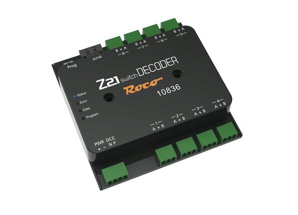 Roco 10836 Weichendecoder 8-fach mit einstellbaren Ausgängen Z21