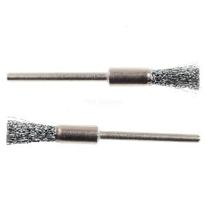 Proxxon 28951 Stahldrahtpinselbürste / Brosse en forme de pinceau fil d'acier (8 mm - 2 Stk./pces)