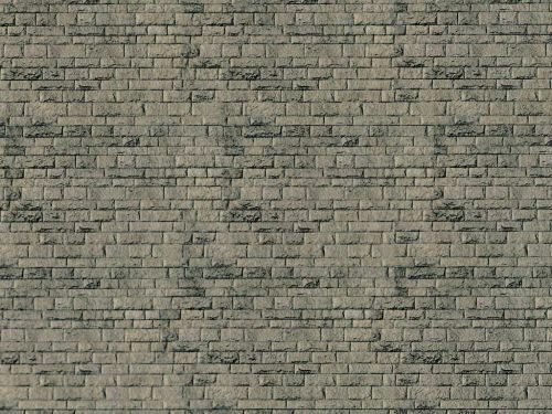 Vollmer 47368 N Mauerplatte Haustein natur aus Karton, 25 x 12,5 cm, 10 Stück
