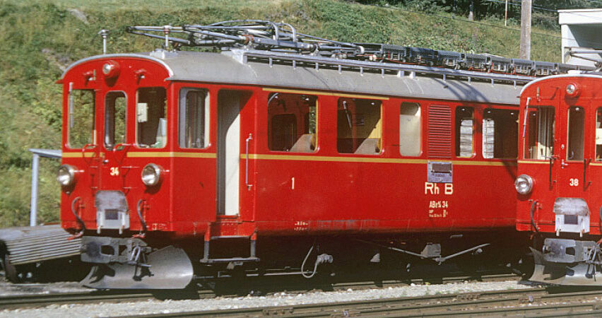 Bemo 1268134 RhB ABe 4/4 34 Berninatriebwagen rot 