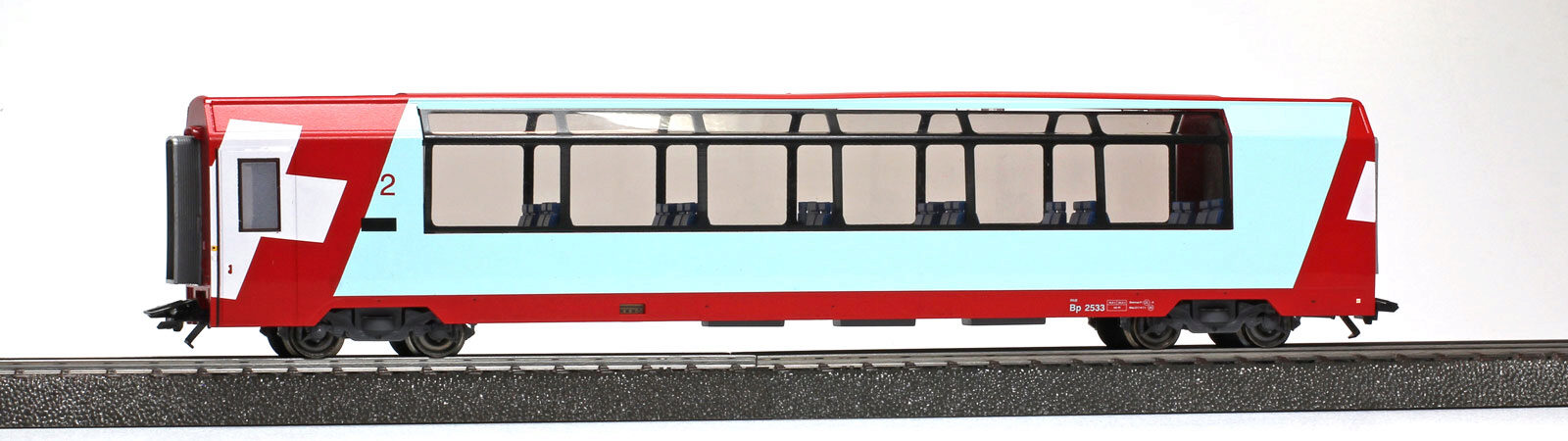 Bemo 3689126 RhB Glacier-Express Wagen Bp 2536  Spur H0