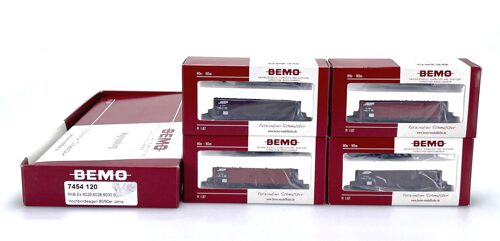 Bemo 7454120 *RhB Hochbordwagen Set  4tlg.