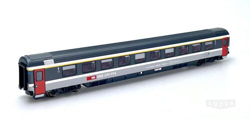 L.S. Models 47357 *SBB Personenwagen Apm EC schwarz/grau rote Türen Ep. V-VI