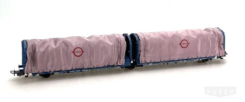 Electrotren 6100 *RENFE Güterwagen-Planewagen Doppeleinheit