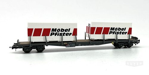 HAG 394 *SBB Flachwagen Rs mit Möbel Pfister Container