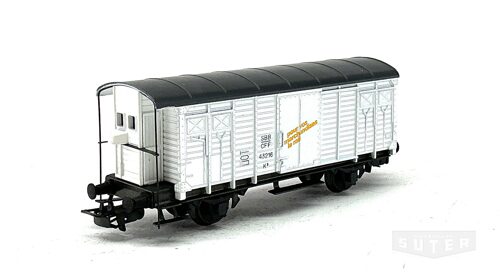 HAG 305 *SBB ged. Güterwagen K3 mit Bremserhaus Guss weiss "Für Güter die Bahn"