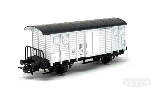 HAG 305 *SBB ged. Güterwagen K3 mit Bremserhaus Guss weiss